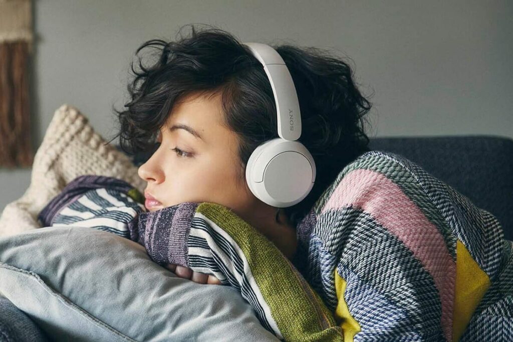 Sony WH-CH520 over-ear headphones lifestyle image - headphone deals