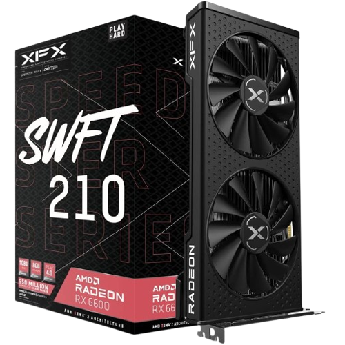 XFX Speedster SWFT 210 Radeon RX 6600 CORE 8GB GPU