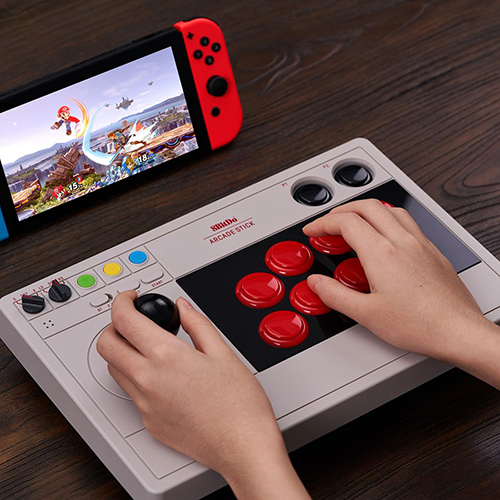 8Bitdo Wireless Arcade Stick - Retro-inspired tech gadgets