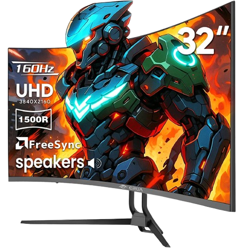 CRUA 32-inch Curved 4K Gaming Monitor