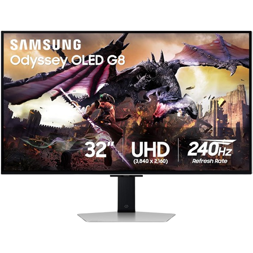 Samsung Odyssey G8 32-inch 4K OLED Gaming Monitor