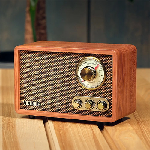 Victrola Willow Retro Wood Bluetooth Speaker & Radio - Retro-inspired tech gadgets